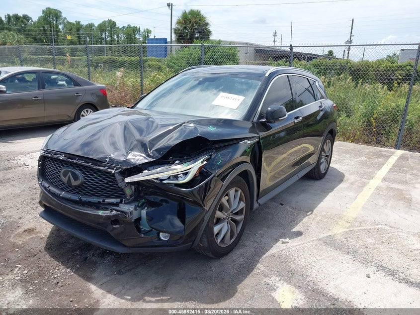 2021 Infiniti QX50, Front End, IAAI, VIN 3PCAJ5BB4MF124728 — photo 2