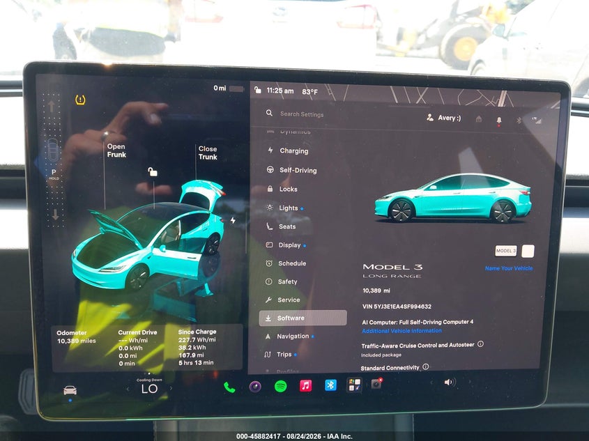 2025 TESLA MODEL 3 auction photo 7