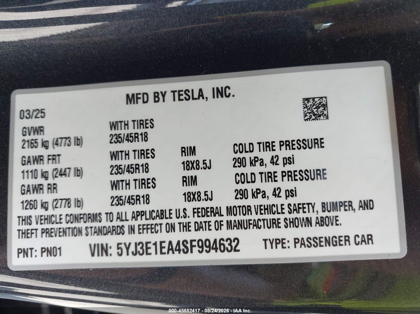 TESLA MODEL 3 - zdjęcie 9