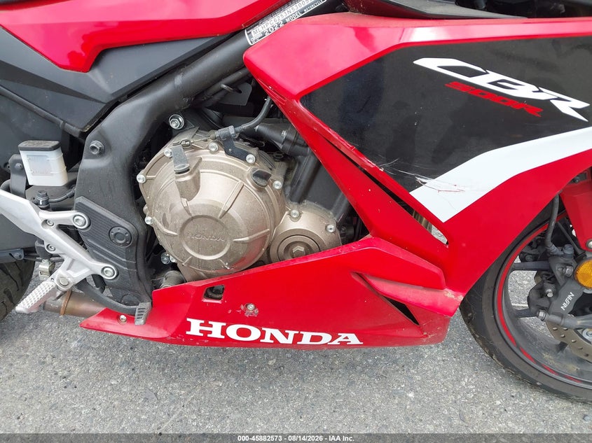 2022 HONDA CBR500 auction photo 8