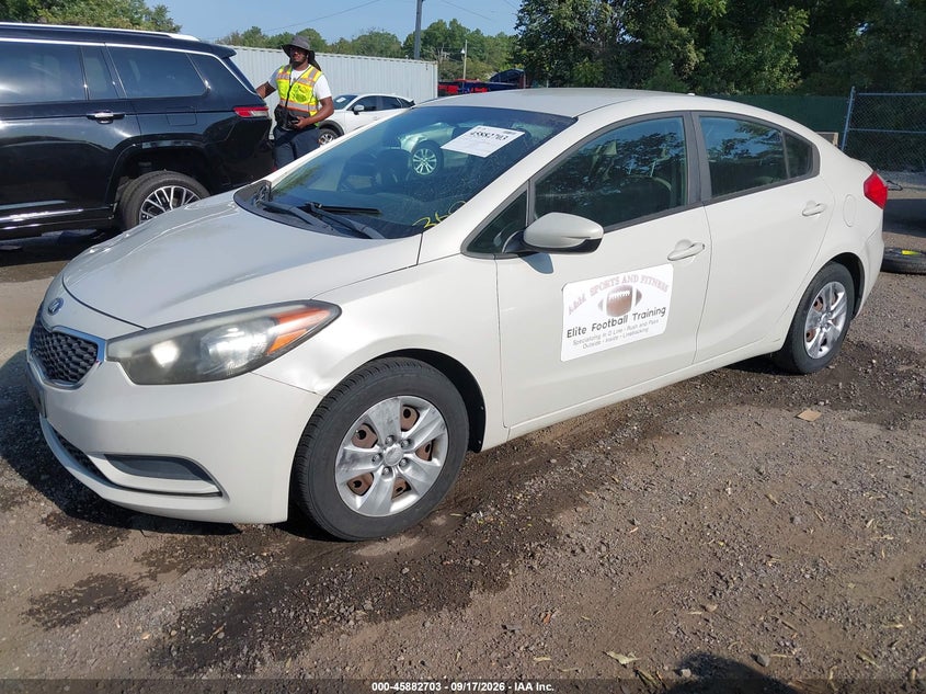 Vin: knafk4a60e5178125, lot: 46381737, kia forte lx 20142