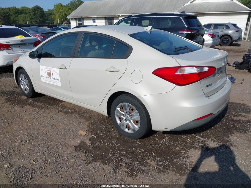 Vin: knafk4a60e5178125, lot: 46381737, kia forte lx 20143