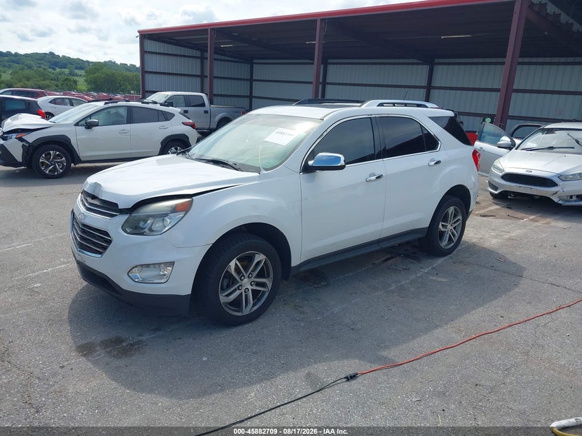 2016 Chevrolet Equinox, Удар спереду, IAAI, VIN 2GNFLGE33G6110465 — фото 2