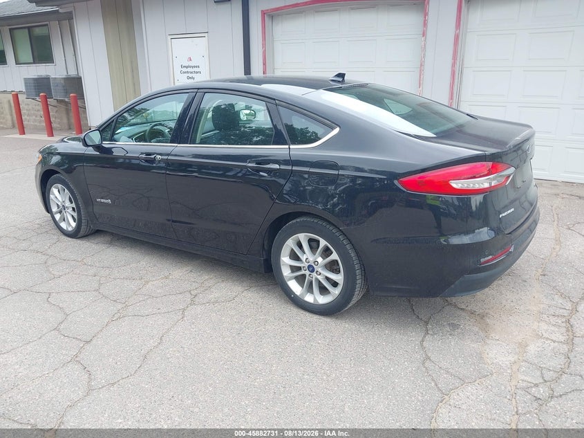 Vin: 3fa6p0lu8kr115748, lot: 46381765, ford fusion hybrid se 20193