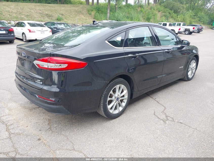 Vin: 3fa6p0lu8kr115748, lot: 46381765, ford fusion hybrid se 20194