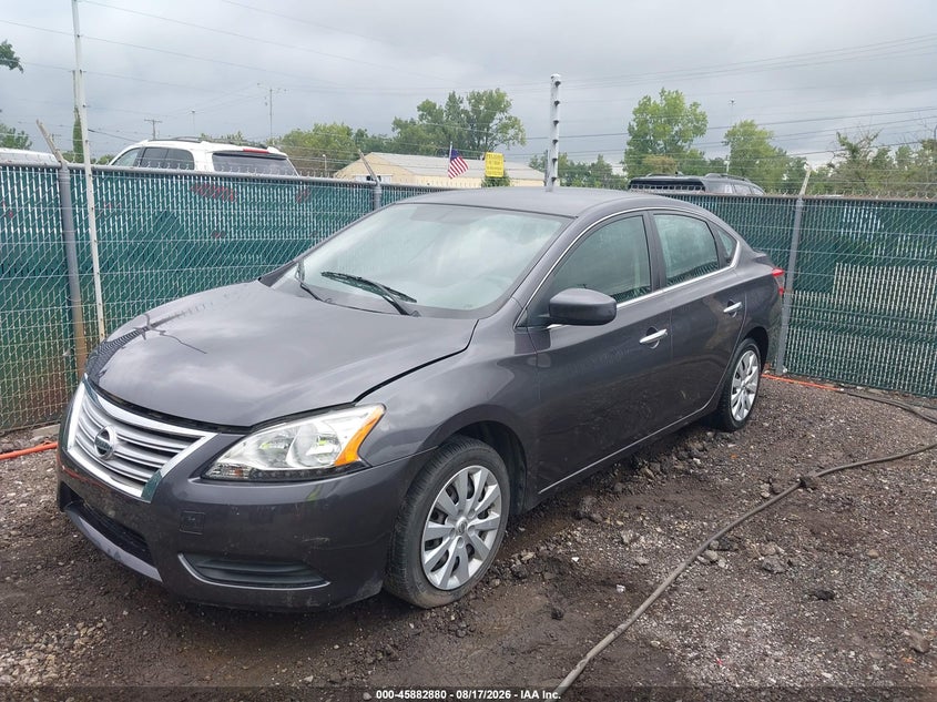 2014 Nissan Sentra, Flood, IAAI, VIN 3N1AB7AP4EL673633 — photo 2