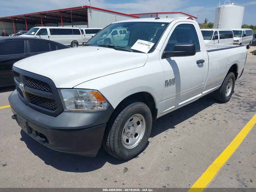 Vin: 3c6jr7dg8hg706982, lot: 46381934, ram 1500 tradesman  4x4 8' box 20172