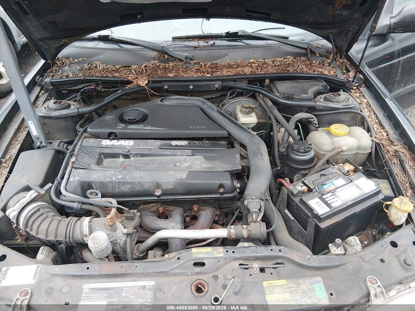 SAAB 9-3 2001 VIN YS3DD55HX12055863