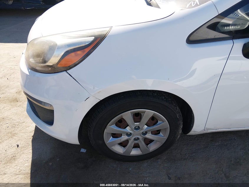 2016 KIA RIO SEDAN 1.6L I-4 DI, DOHC, VVT, 138HP