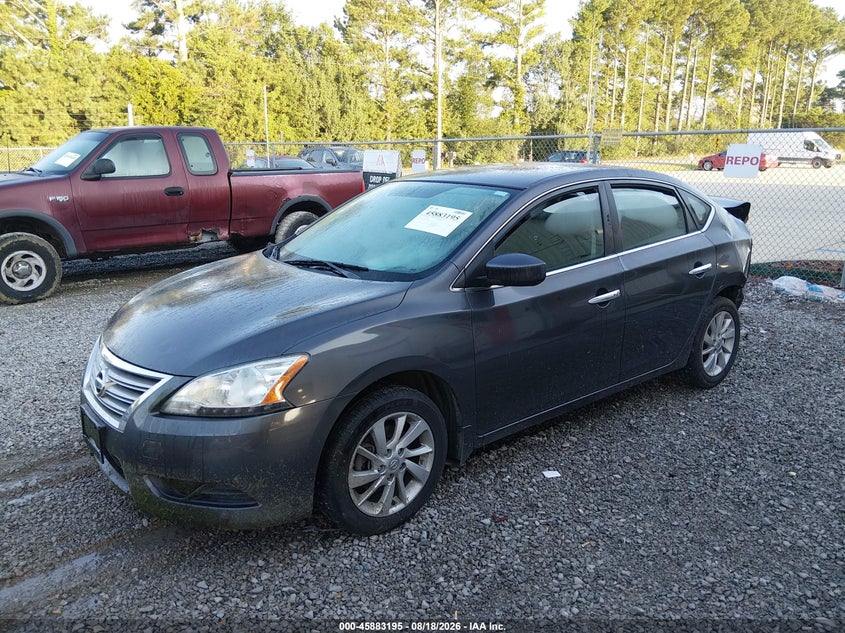 2013 Nissan Sentra, Удар ззаду, IAAI, VIN 3N1AB7AP8DL669616 — фото 2