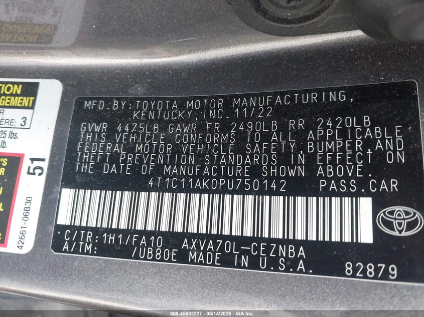 TOYOTA CAMRY - zdjęcie 9