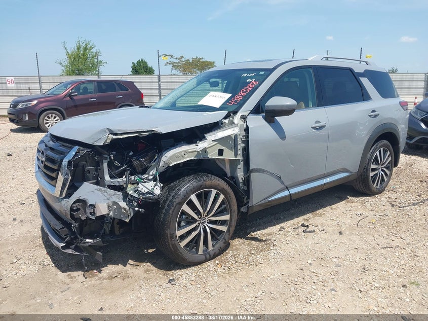 Vin: 5n1dr3dg2sc302421, lot: 46382322, nissan pathfinder platinum fwd 20252