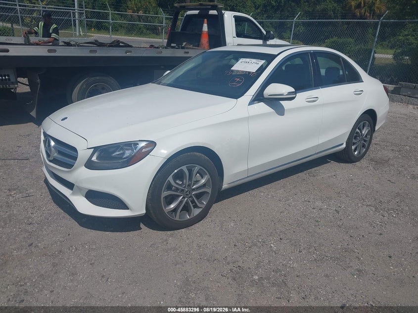Vin: 55swf4kb4ju240345, lot: 46382330, mercedes-benz c 300 4matic 20182