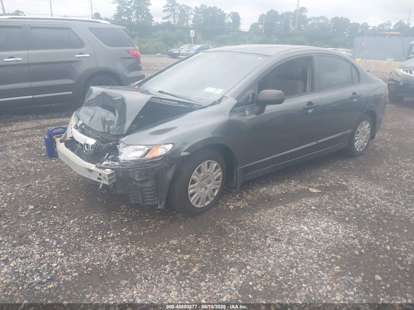 2010 Honda Civic, Front End, IAAI, VIN 2HGFA1F32AH531536 — photo 2