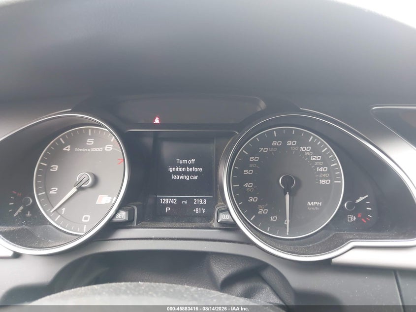 2013 AUDI S5 auction photo 7