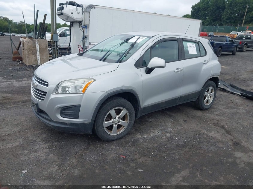 2016 Chevrolet Trax, Удар сзади, IAAI, VIN 3GNCJNSB5GL275731 — фото 2