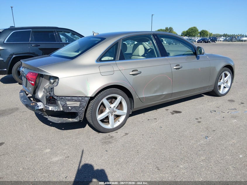 AUDI A4 2009 VIN WAUMF78K29A080226
