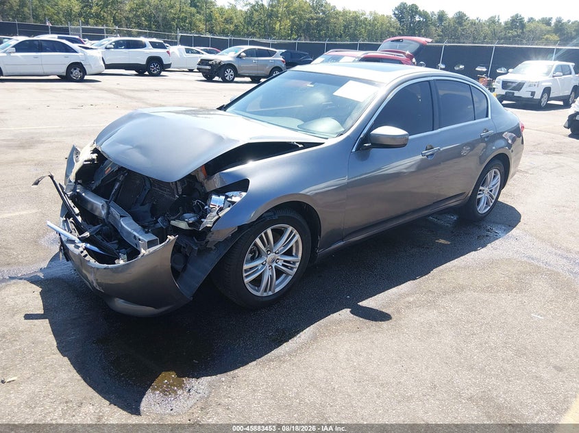 2012 Infiniti G, Front End, IAAI, VIN JN1DV6AR0CM861245 — photo 2