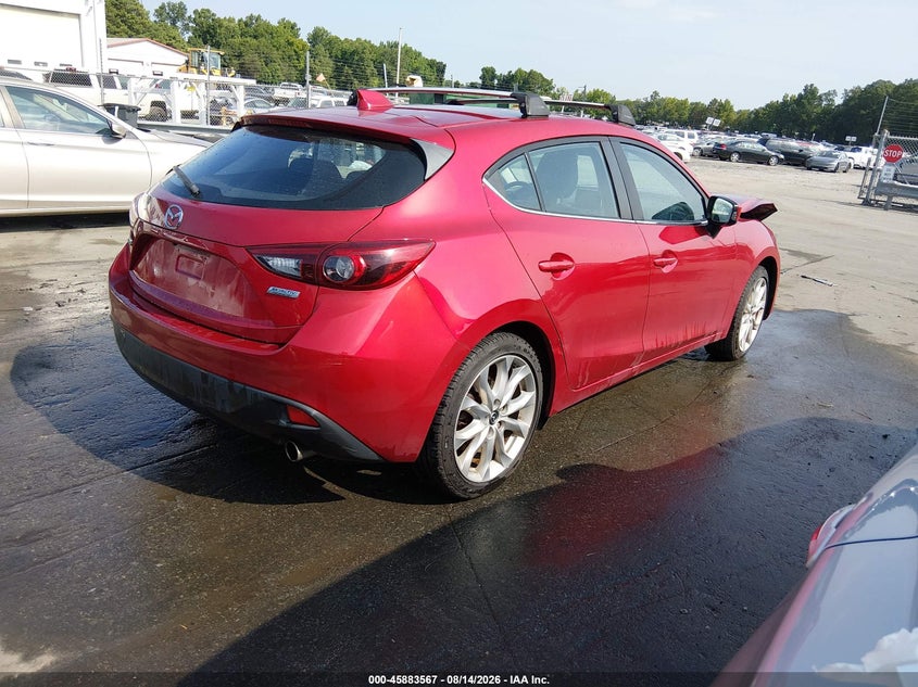 Vin: jm1bm1m3xe1162761, lot: 46382601, mazda mazda3 s grand touring 20144