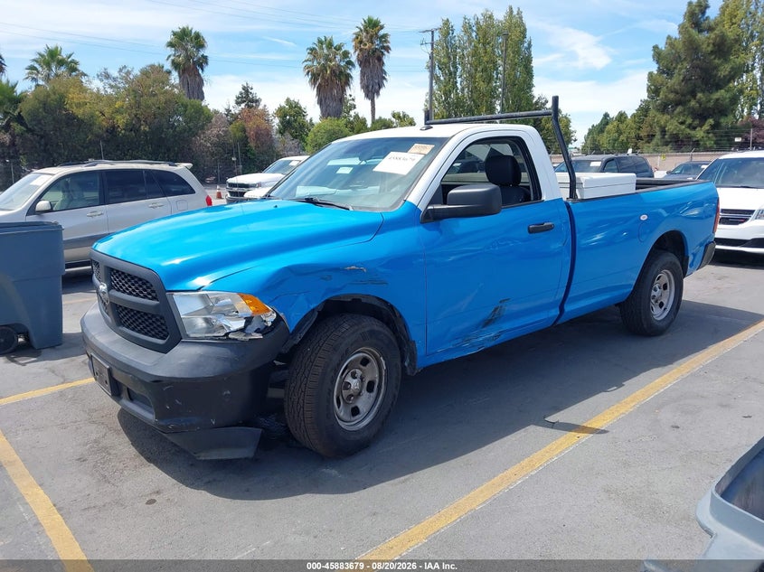 2022 RAM 1500, Left Front, IAAI, VIN 3C6JR6DG4NG257077 — photo 2