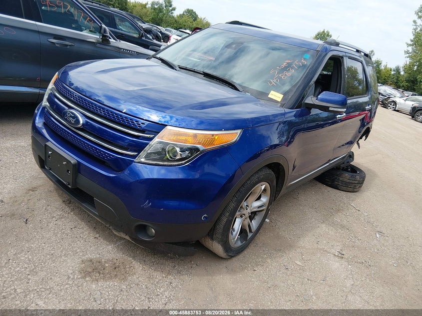 2013 Ford Explorer, Левый зад, IAAI, VIN 1FM5K7F84DGA03630 — фото 2