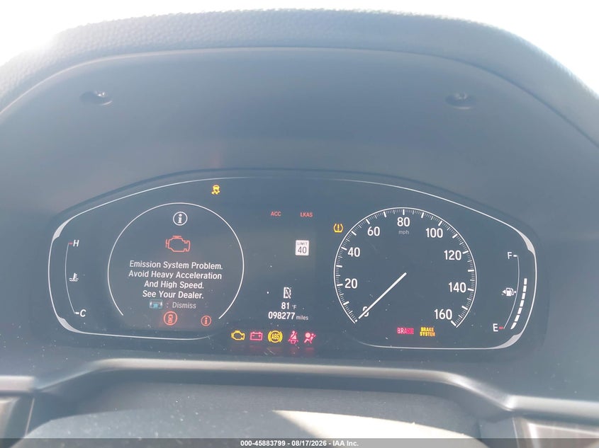 2020 HONDA ACCORD auction photo 7