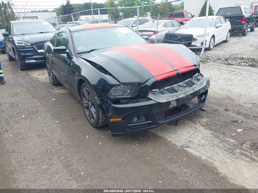 2014 Ford Mustang V6, Front, IAAI, VIN 1ZVBP8AM9E5267438