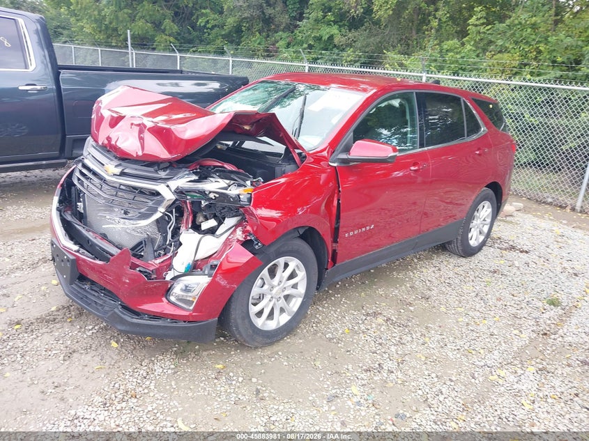 2018 Chevrolet Equinox, Повреждение двигателя, IAAI, VIN 3GNAXJEVXJS506320 — фото 2