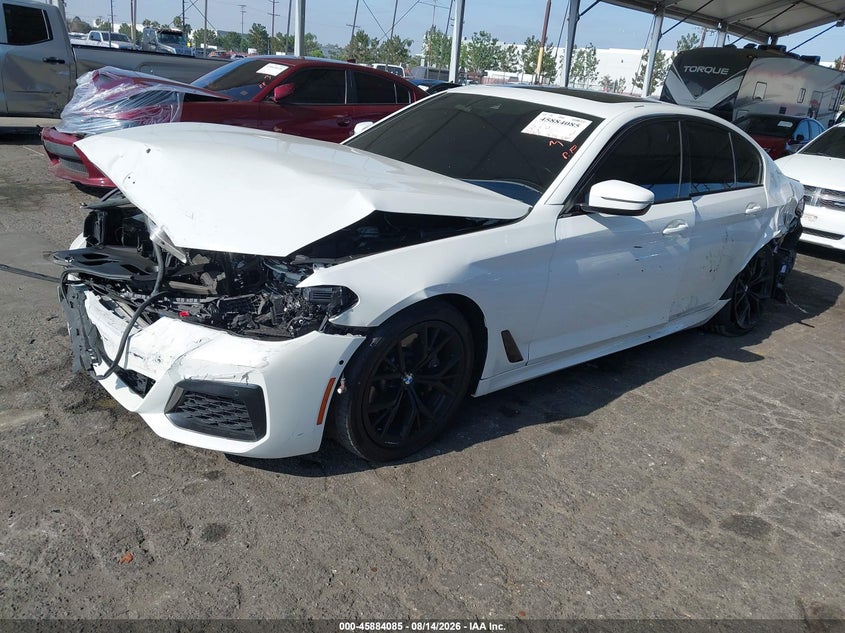 Vin: wba53bh0xmcf21440, lot: 46383119, bmw 530i 20212