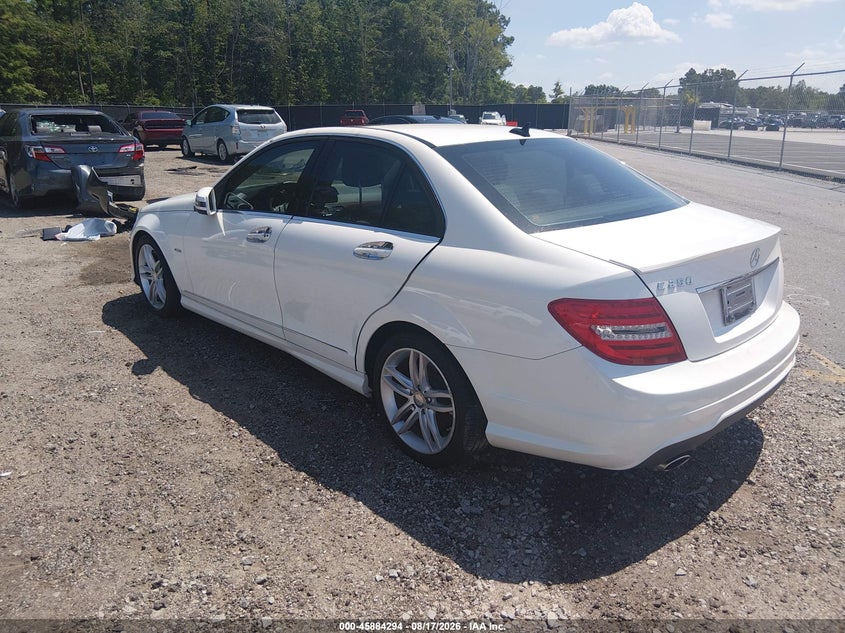2012 MERCEDES-BENZ C 250 auction photo 3