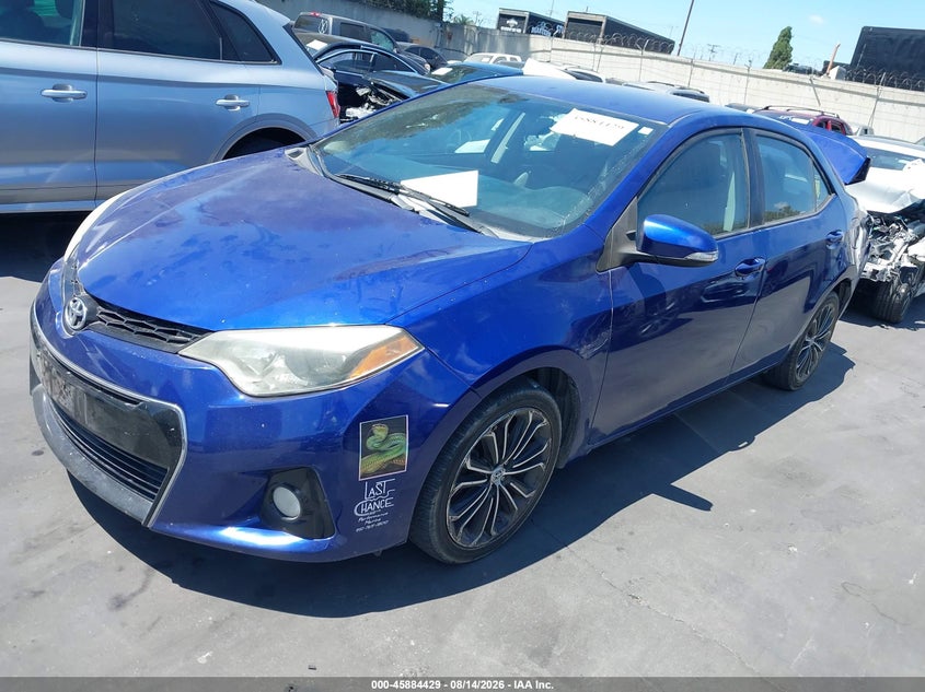 2015 Toyota Corolla, Удар сзади, IAAI, VIN 5YFBURHE5FP243979 — фото 2