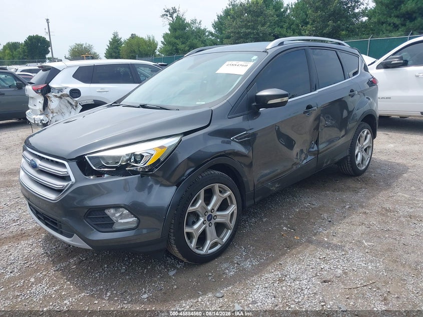 Vin: 1fmcu0j92hub76854, lot: 46383594, ford escape titanium 20172
