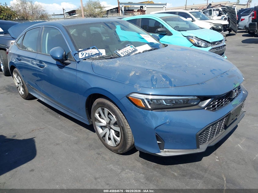 Vin: 2hgfe2f2xth593173, lot: 46383610, honda civic lx 2026 img_1