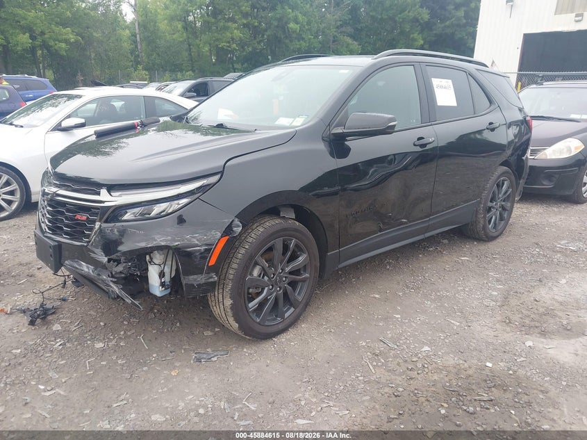 2023 Chevrolet Equinox, Front & Rear, IAAI, VIN 3GNAXWEG5PL104514 — photo 2
