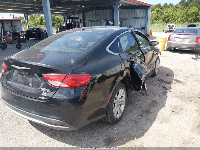 Vin: 1c3cccab7fn739789, lot: 46383684, chrysler 200 limited 20154