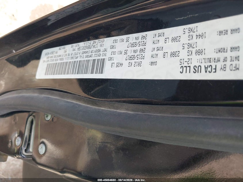 JEEP PATRIOT 2016 VIN 1C4NJPBBXGD651584