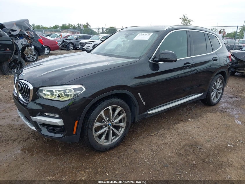 2018 BMW X3, Удар спереди, IAAI, VIN 5UXTR9C5XJLD70016 — фото 2
