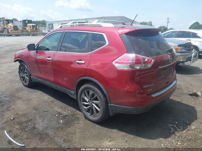 Vin: 5n1at2mt1gc852857, lot: 46384064, nissan rogue sl 20163