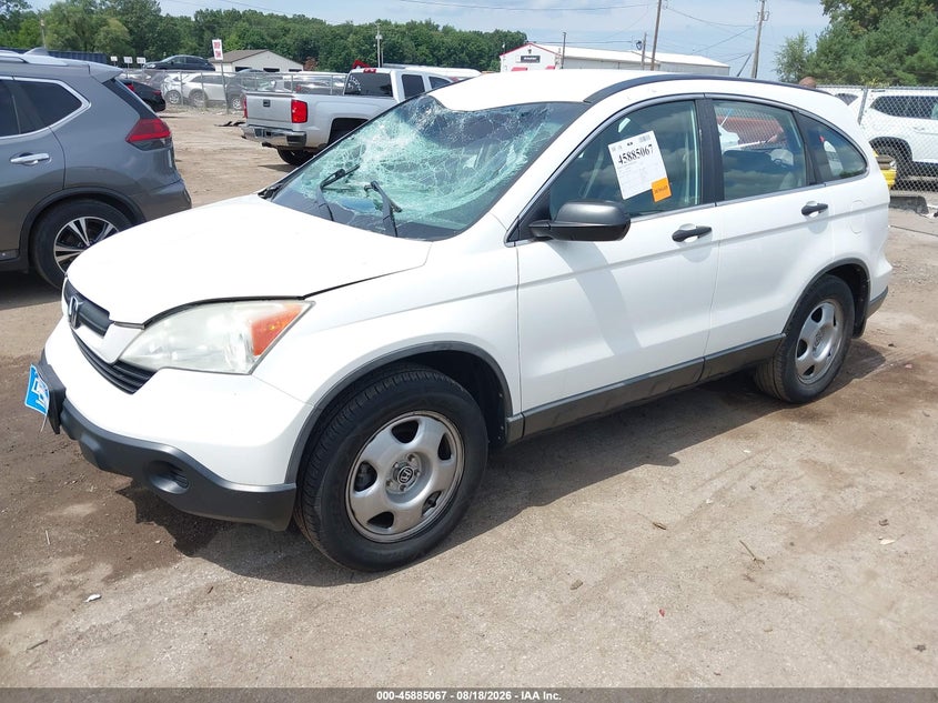 2009 Honda Cr-V Lx, Стихия, IAAI, VIN 5J6RE38379L029638 — фото 2