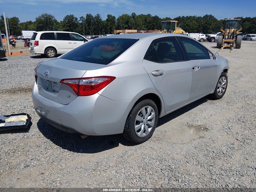 TOYOTA COROLLA 2016 VIN 2T1BURHE3GC528388