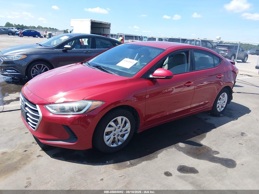 2017 Hyundai Elantra Se, Rear, IAAI, VIN KMHD74LF8HU172491 — photo 2