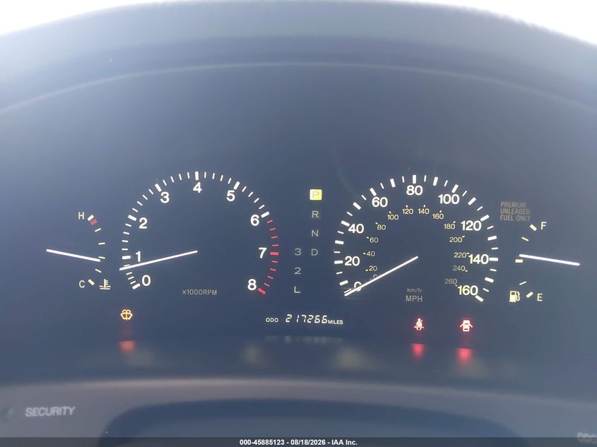 LEXUS LS 1996 VIN JT8BH22F7T0062786