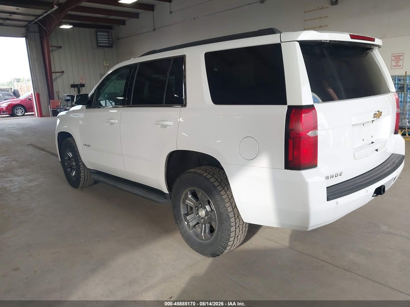 Vin: 1gnskakc0kr343218, lot: 46384204, chevrolet tahoe ls 20193