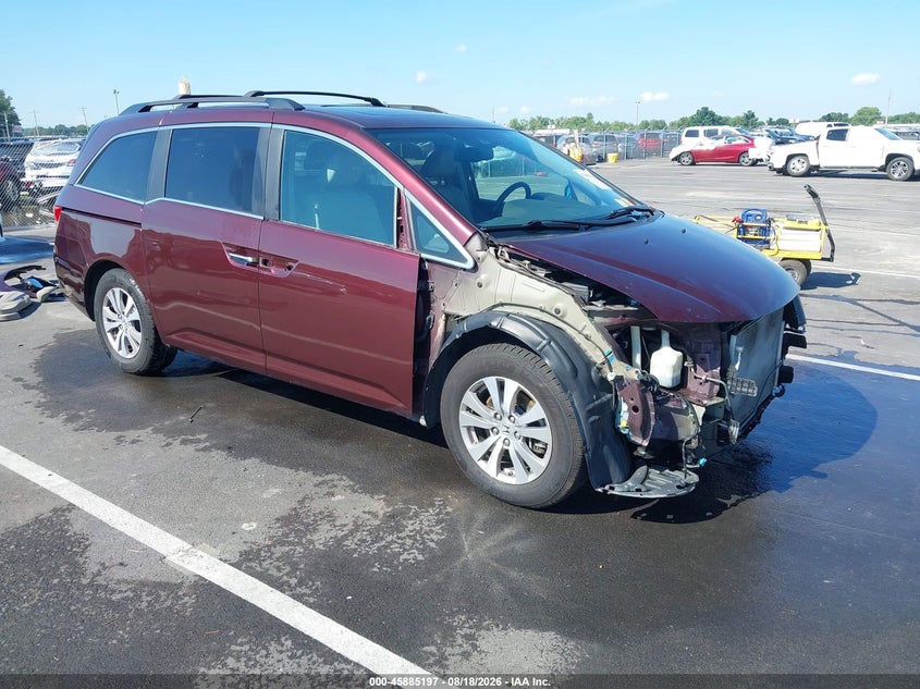 2015 Honda Odyssey Ex-L, Правий перед, IAAI, VIN 5FNRL5H67FB100546