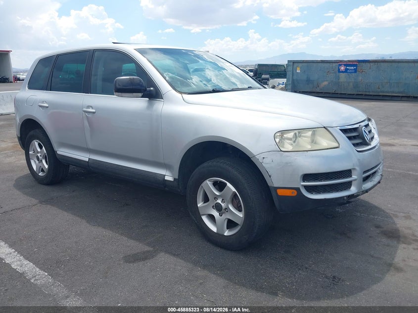 2005 Volkswagen Touareg V6/V6 (A6), Перёд и зад, IAAI, VIN WVGBG77L55D009396