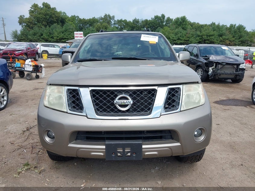 NISSAN PATHFINDER 2008 VIN 5N1AR18U78C660923