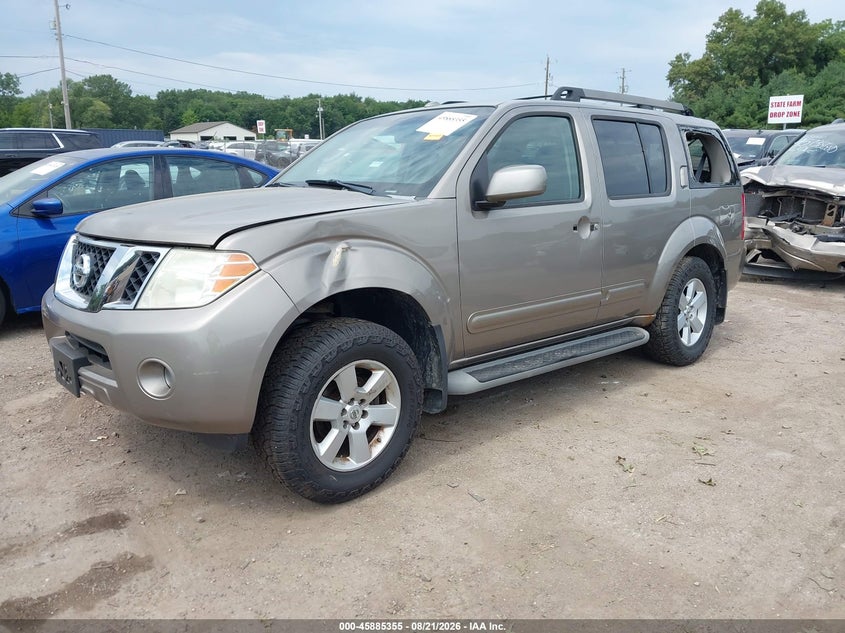 NISSAN PATHFINDER 2008 VIN 5N1AR18U78C660923
