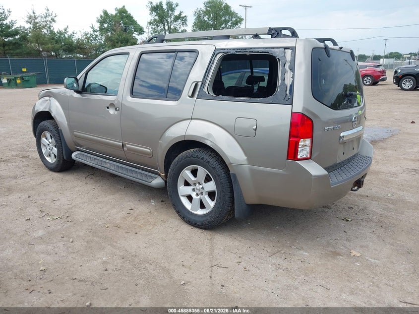 NISSAN PATHFINDER 2008 VIN 5N1AR18U78C660923