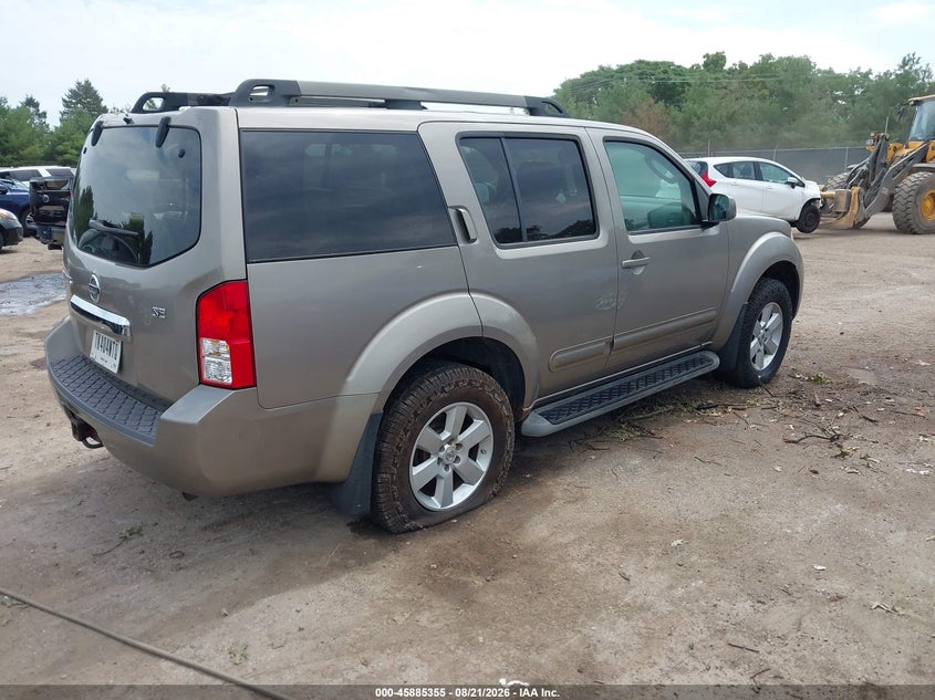 NISSAN PATHFINDER 2008 VIN 5N1AR18U78C660923