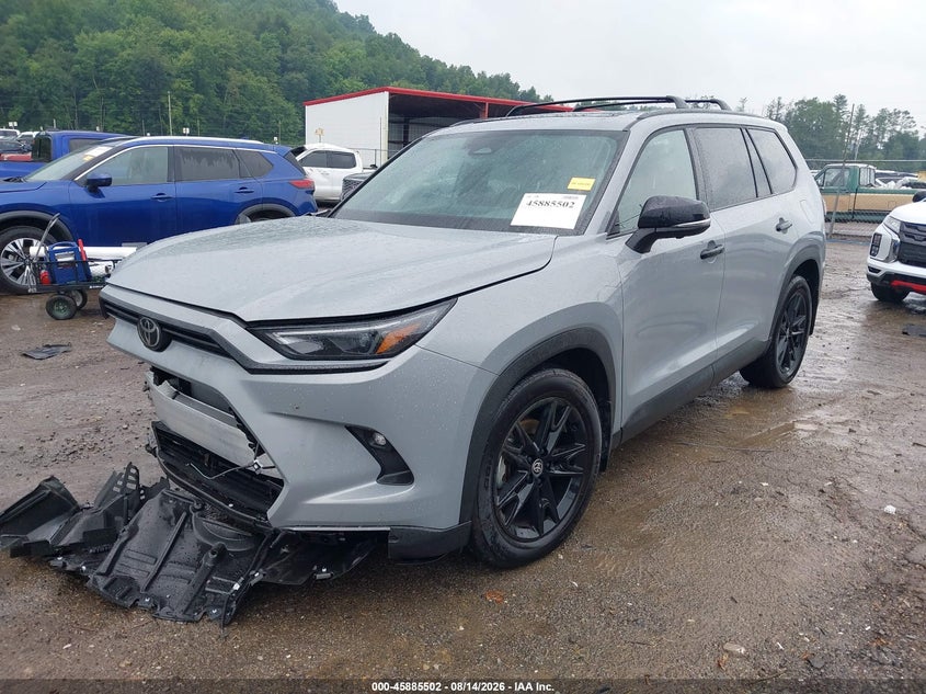 2026 Toyota Grand Highlander Hybrid Nightshade Edition, Right Front, IAAI, VIN 5TDACAB5XTS099244 — photo 2